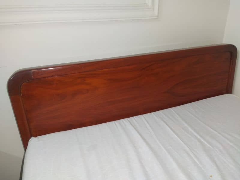 pure wood single bed with mattress 5