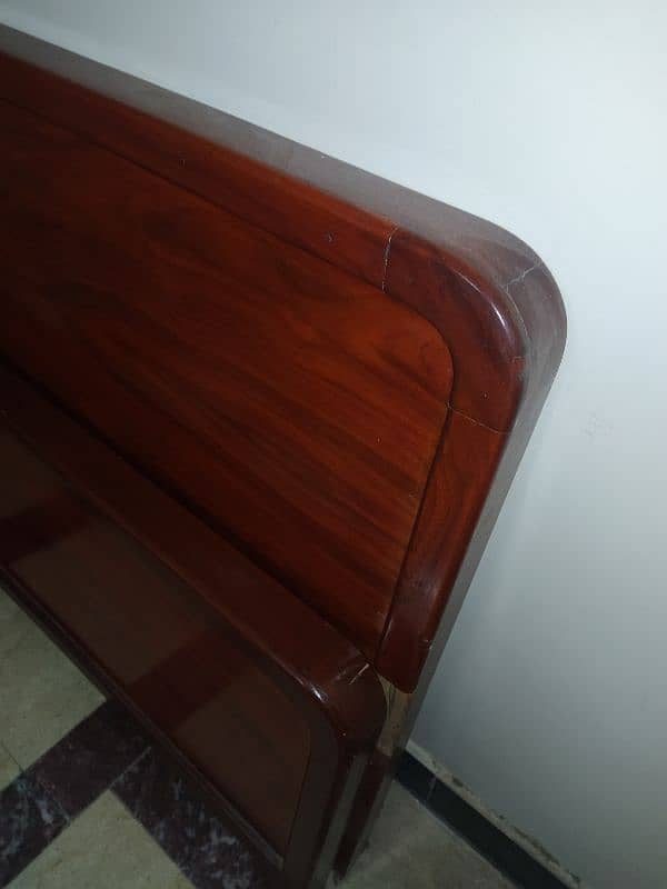 pure wood single bed with mattress 13