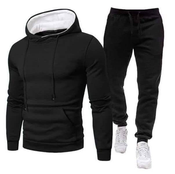 2 PC's Fleeca plain hoodies track suit 0