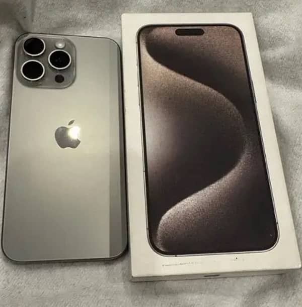 I PHONE 15 Pro Max 512GB PTA APPROVED NATURAL Titanium 2