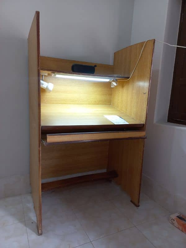 Wooden Study Table- Perfect for Students Seeking a Library like Cabin 2