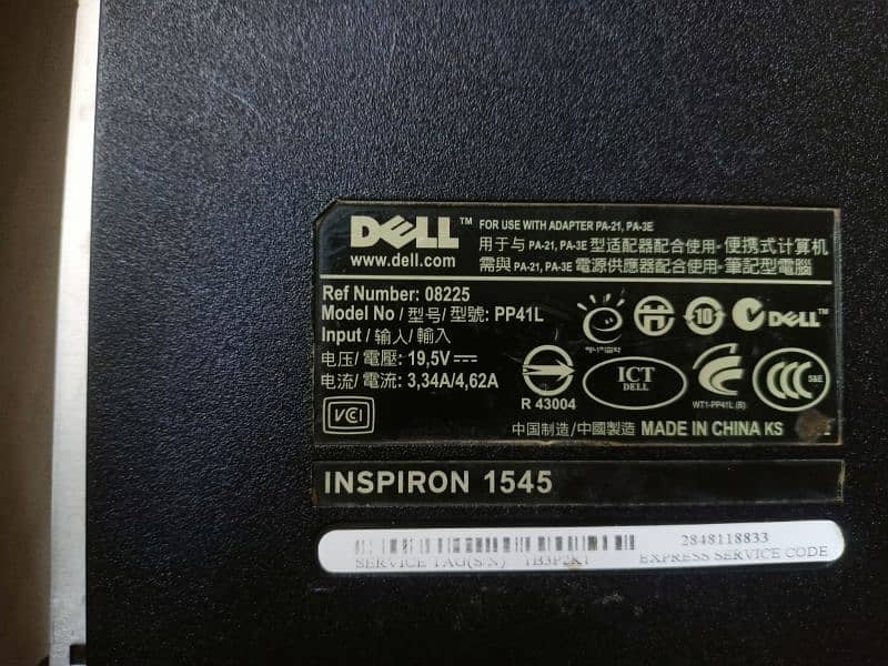 Dell Inspiron 1545 laptop 6