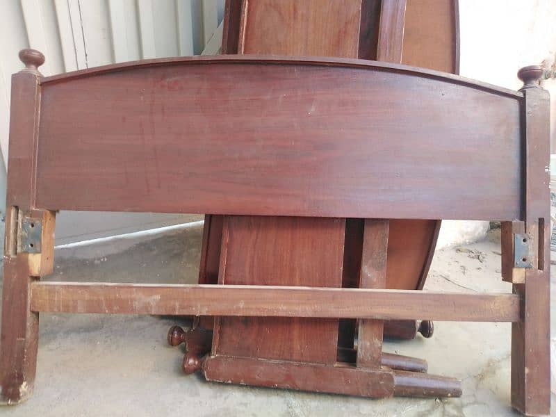 Antique Wooden Reliable Bed 1