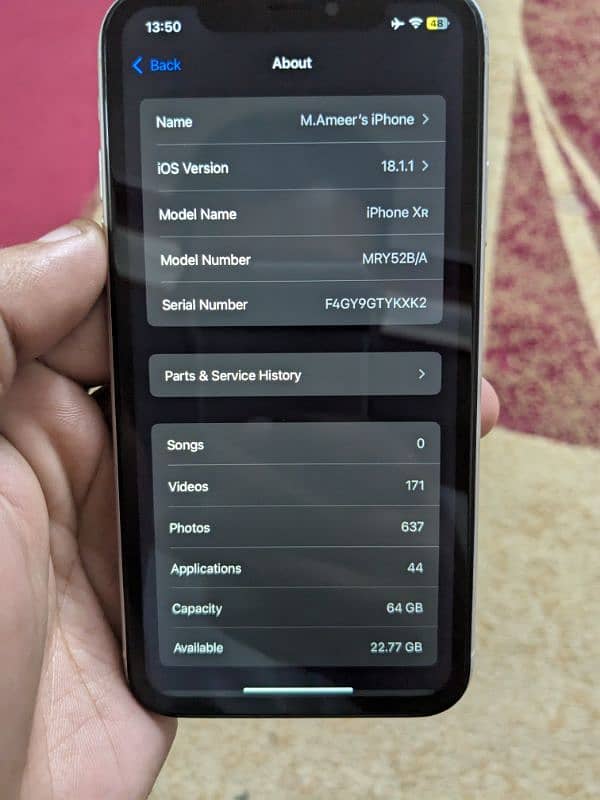 IPHONE XR 64GB NON PTA 10