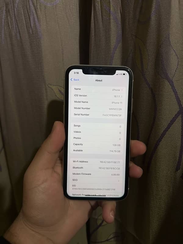 iPhone 11 (96% Health) PTA APPROVED Waterpack 5