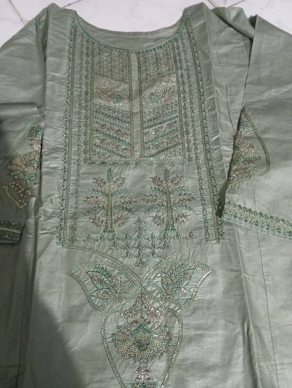 EMBROIDERY 2 PIECE READY TO WEAR COTTON STUFF ELEGANT ARTICLE 0