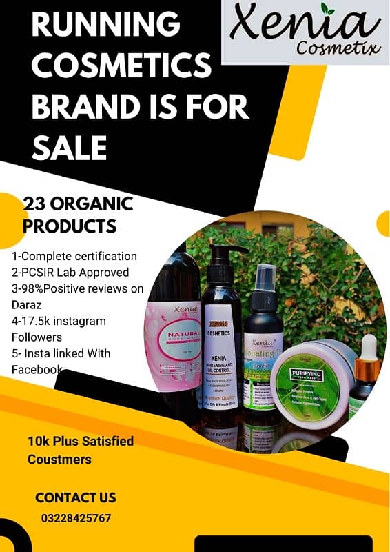 Running Cosmetic Brand is for sale 0