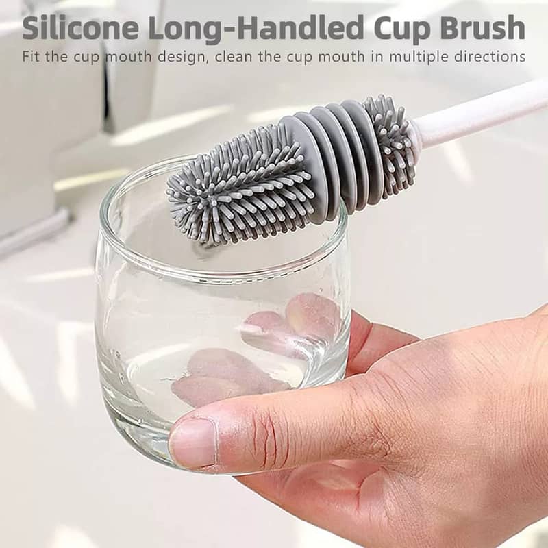 Silicone Bottle Cleaning Brush With Long Handle 4