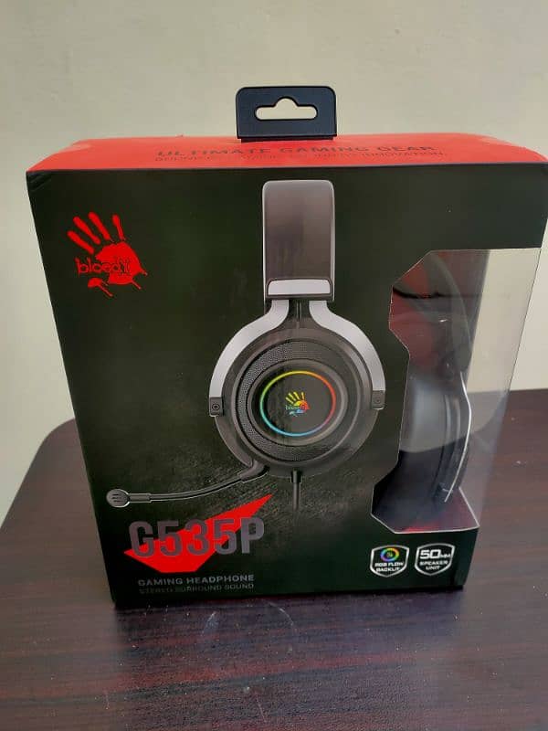 Bloody G535p Stereo Surround Sound RGB Gaming Headphones (Black) 0