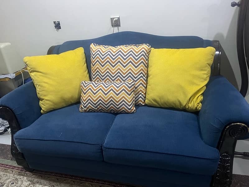 Blue Sofa's WITH cushion 1