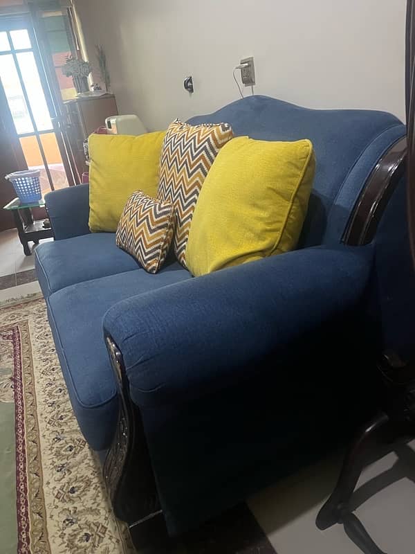 Blue Sofa's WITH cushion 2