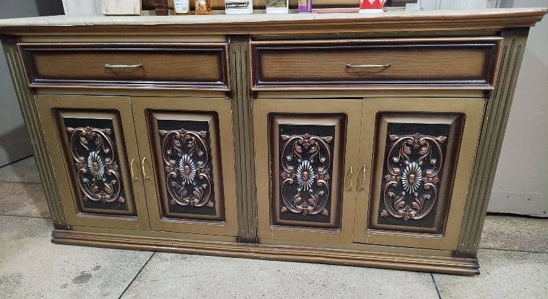 furniture:deco paint bed on pure heavy wood and dressing table 4