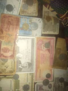 Pakistani and other countries coins and notes