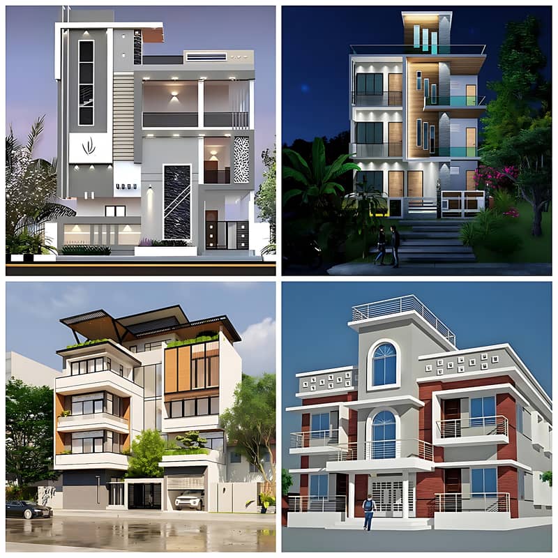 Architect,3d modling & elevation ,House plan, Draftsman, house design 3