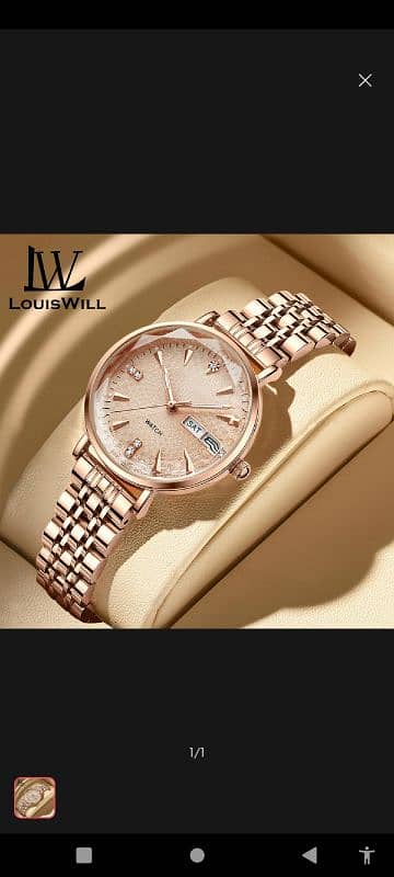 LouisWill women watches retro stainless steel strap watches quartz 0