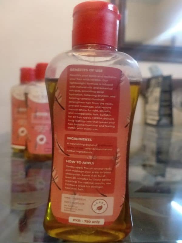 HERBA HAIR OIL , 150 ML, 750 PKR ONLY 2