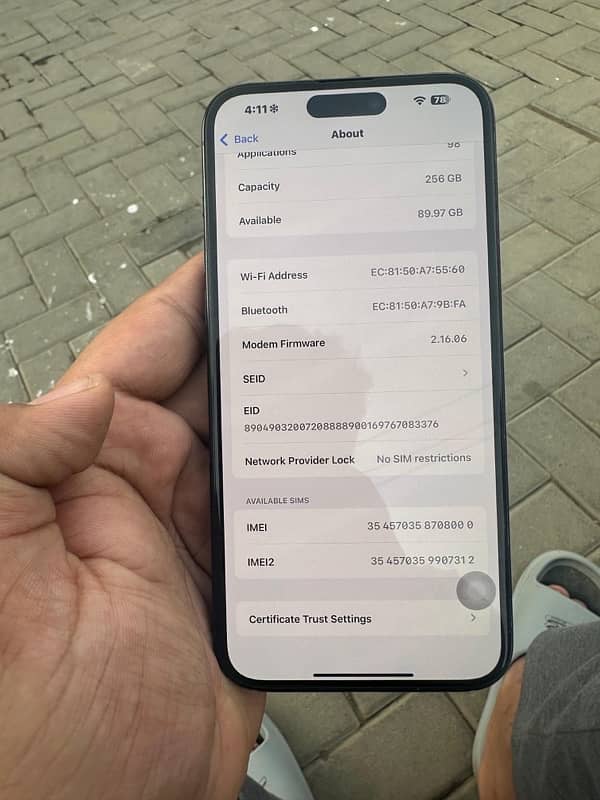 iphone 15 pro max 256GB 6