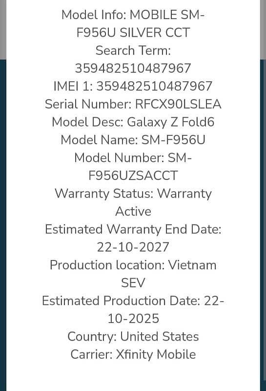 Samsung Z Fold 6 New 2