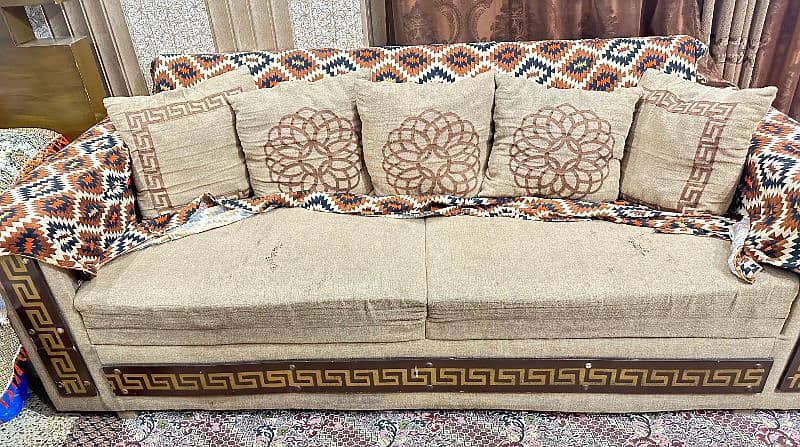 Sofas 3piece, 2piece (Good Condition) 2