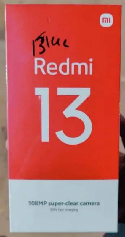 redmi 13 just box open black colour only sale 0