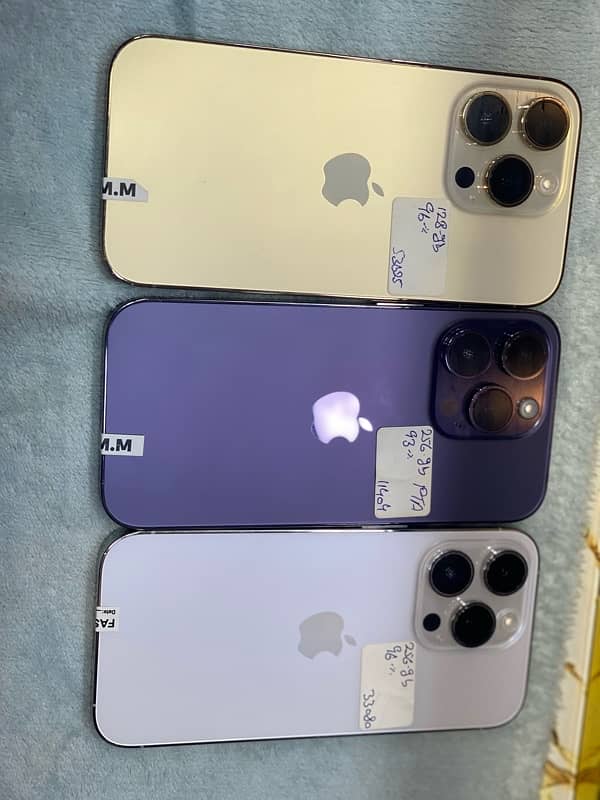 I phone 14 pro 128/256 GB Official PTA Approved MiX colour available 1