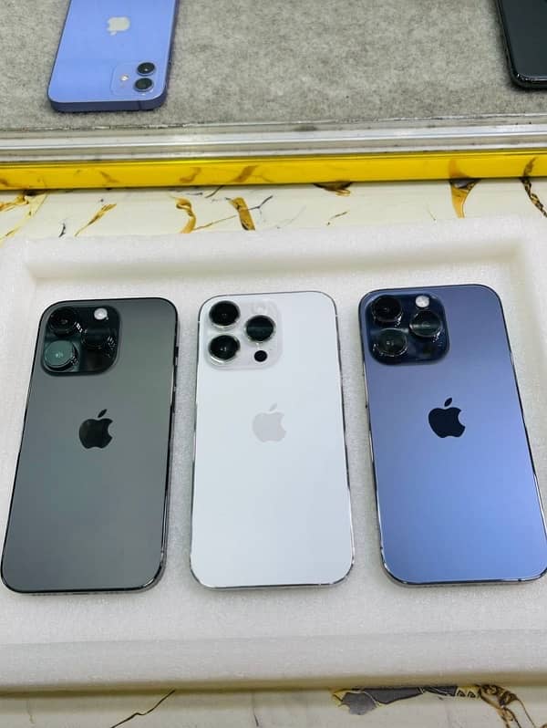 I phone 14 pro 128/256 GB Official PTA Approved MiX colour available 2