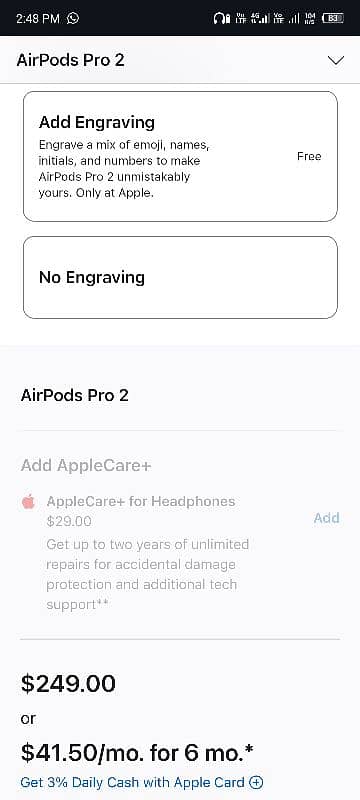 Appel Airpods 2 generation 4