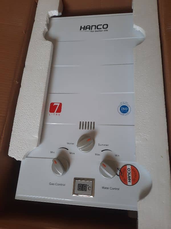 Hanco instant Gas Geyser unused New pice 4