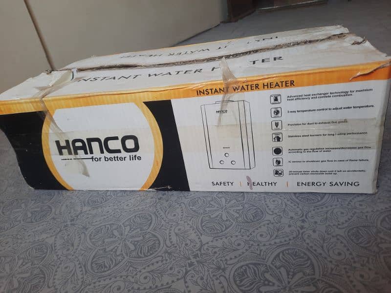 Hanco instant Gas Geyser unused New pice 5