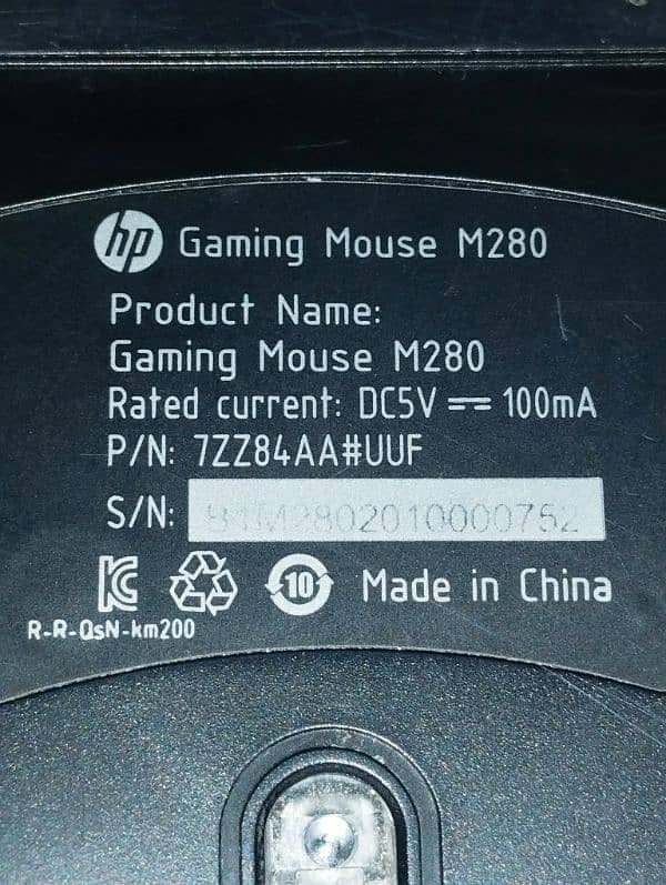 HP Gaming Mouse M280 RGB 6400 DPI For Sale 1