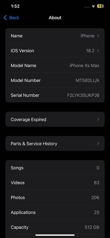 iPhone XS Max non pta 512GB 2