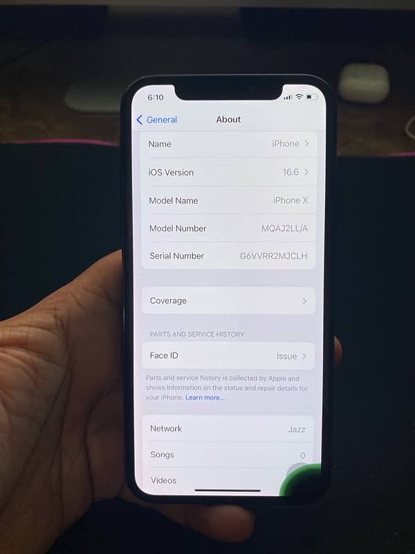 Apple iPhone X 64GB Non PTA 5