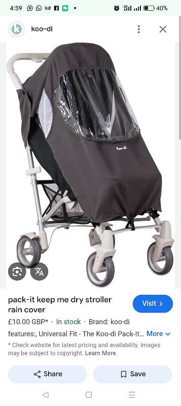 koodi universal rain cover baby stroller rain cover 2