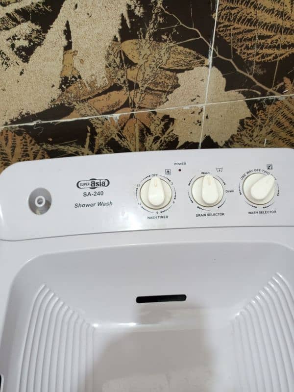 Super Asia SA-240 Shower wash semi-auromatic washing machine 2