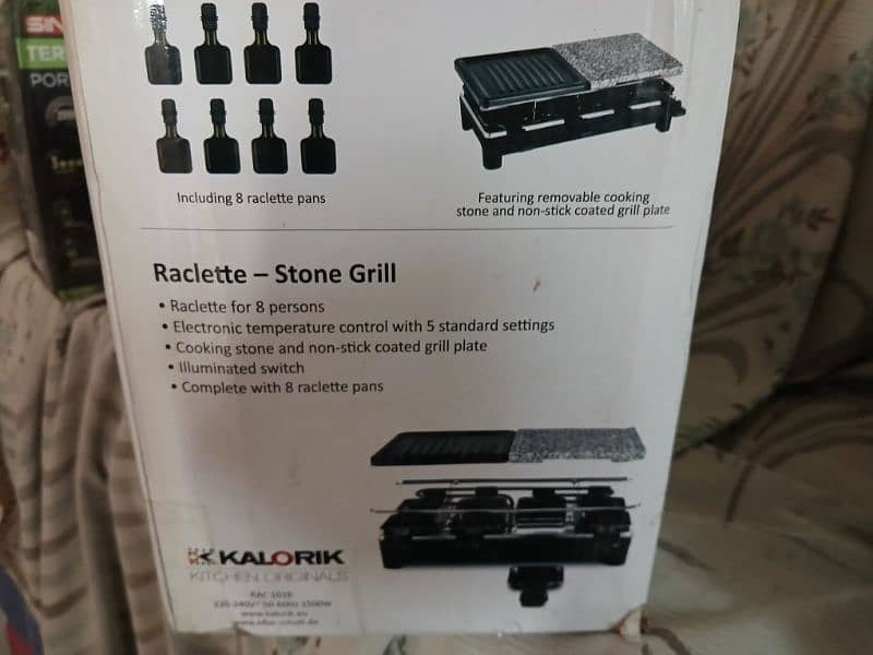 Electric stone grill with all assessories 0