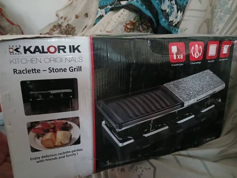 Electric stone grill with all assessories 1