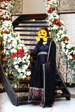 Angrakha Style Black Maxi