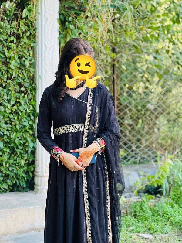 Angrakha Style Black Maxi 3