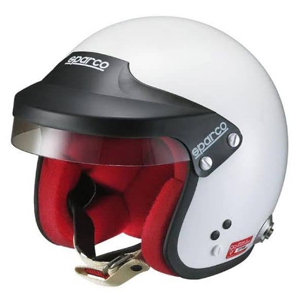 sparco open face helmet 0