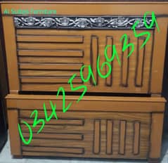 solid wood single bed double polish home dressing table side almari