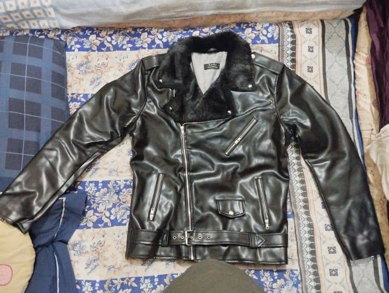 brand new  leather jacket rider urgent sale 2