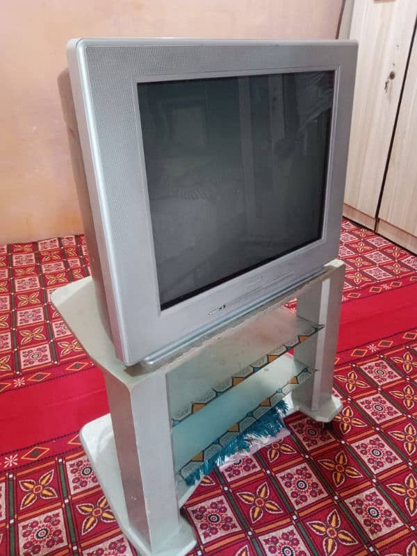 Television with trolly 0