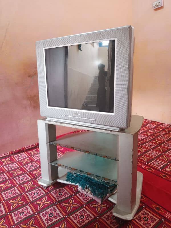 Television with trolly 3