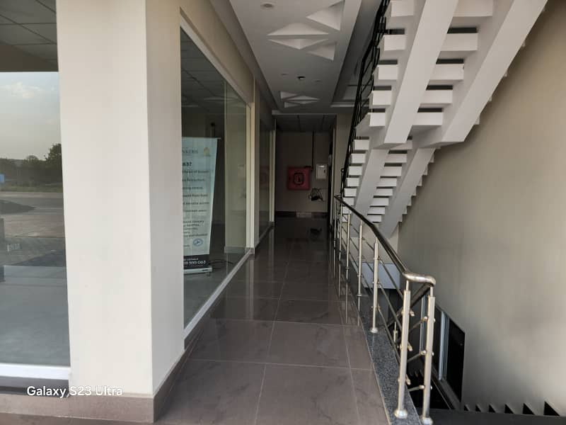 Front View Ground Floor Shop For Rent In Dream Gardens Lahore 5