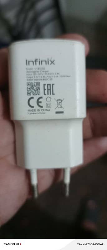 infinix hot 40i original charger 18w 1