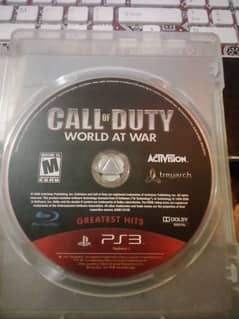 Call Of Duty World At War Game CD For PS3