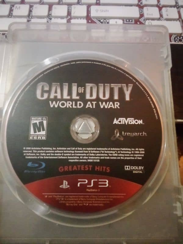 Call Of Duty World At War Game CD For PS3 0