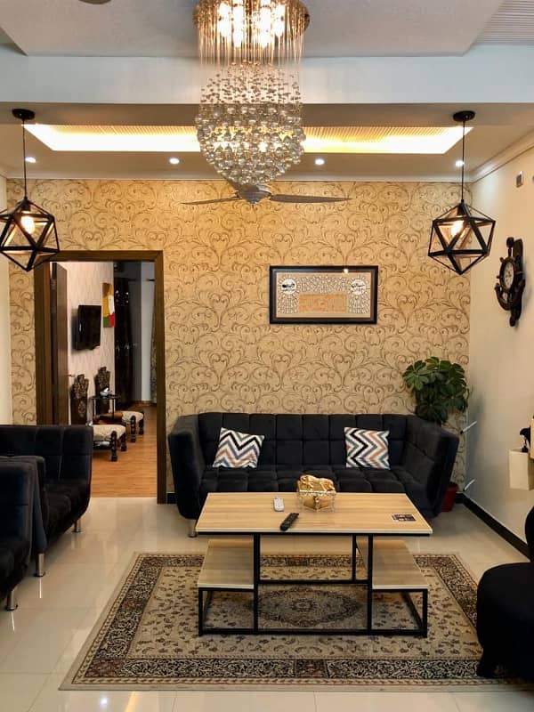 Fully furnished 2 bedroom apartments for rent in phase 4 civic center bahria town Rawalpindi 9