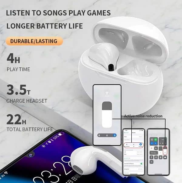 long lasting battery with fast charge ear buds 3