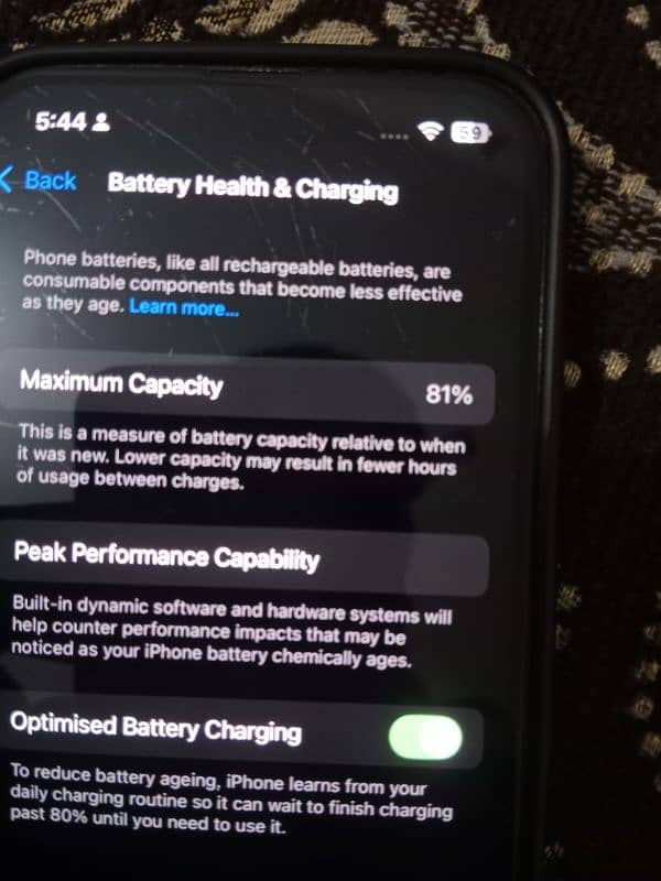 battery health 81 7